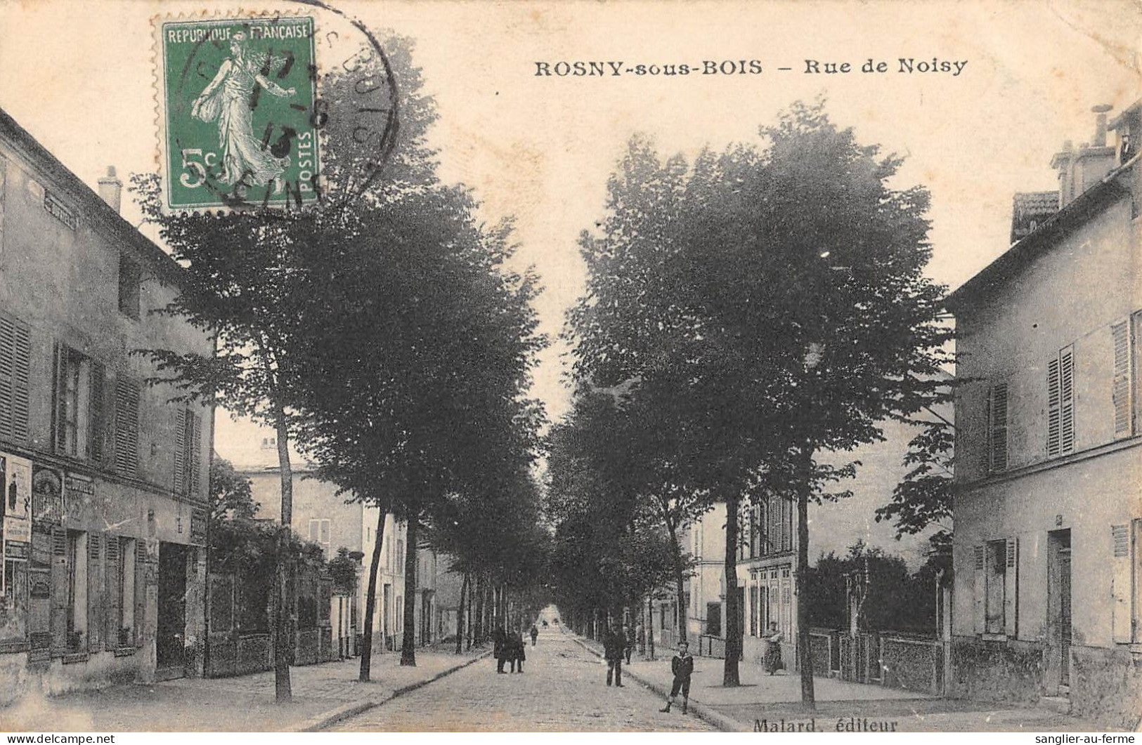 CPA 93 ROSNY SOUS BOIS / RUE DE NOISY / Cliché Rare - Rosny Sous Bois