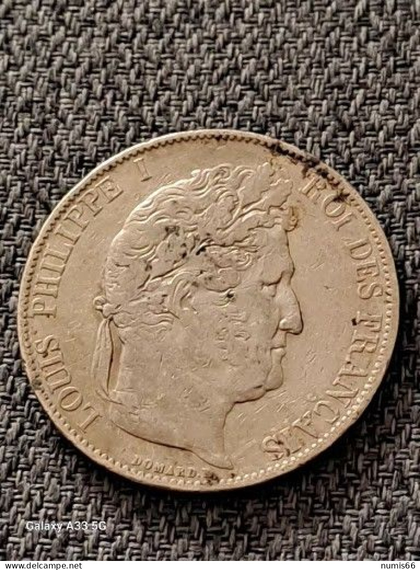 5 Francs Louis Philippe 1844  B - 5 Francs