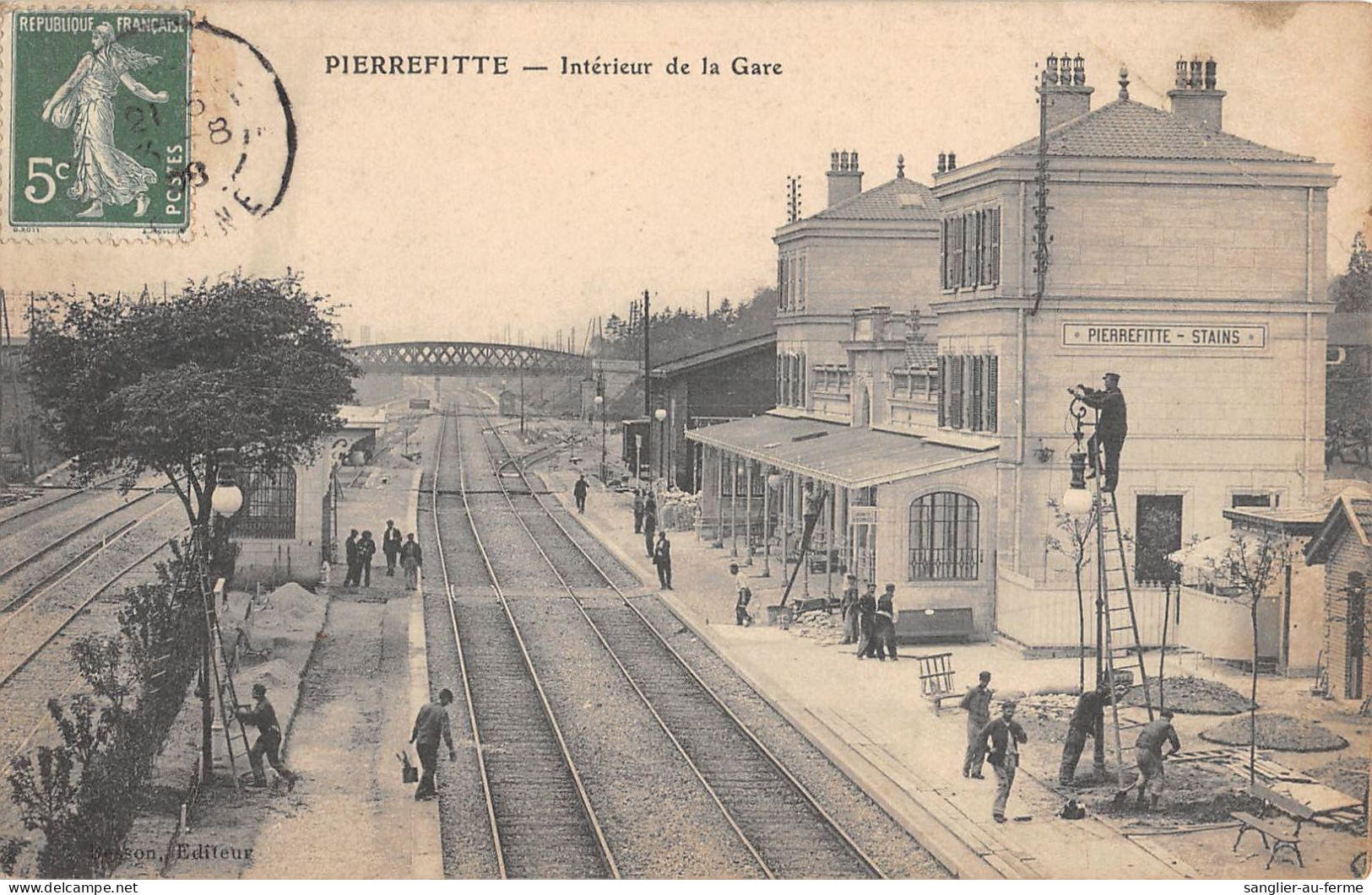 CPA 93 PIERREFITTE / INTERIEUR DE LA GARE - Pierrefitte Sur Seine