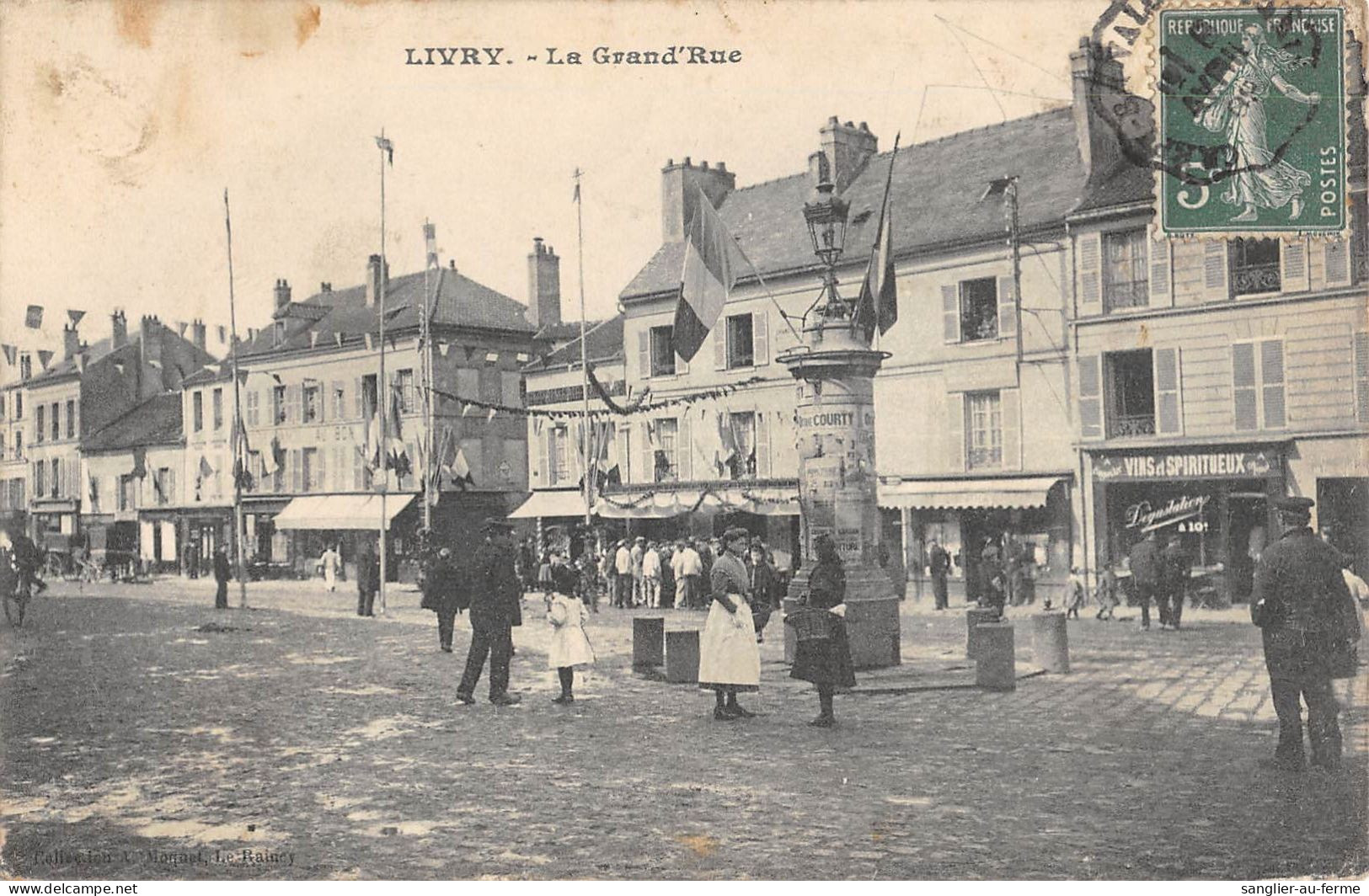 CPA 93 LIVRY / LA GRAND RUE / Cliché Rare - Livry Gargan