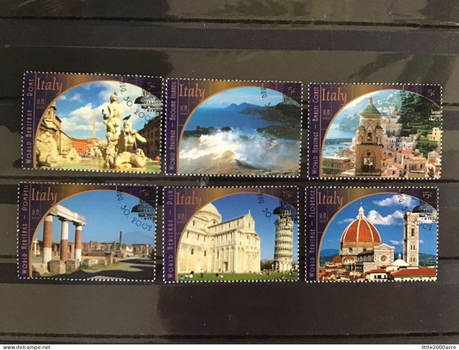 United Nations 2002 Italy Booklet Stamps Used/CTO Mi 906-11 - Oblitérés