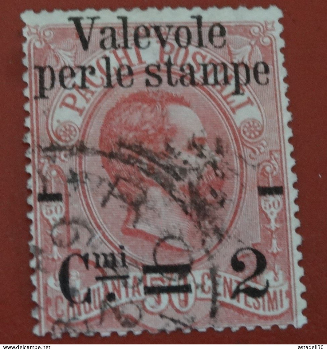 ITALIA - ITALIE Parcel Stamp 2c / 50c Carmin - 1890  ............ CL1-1-1c - Colis-postaux