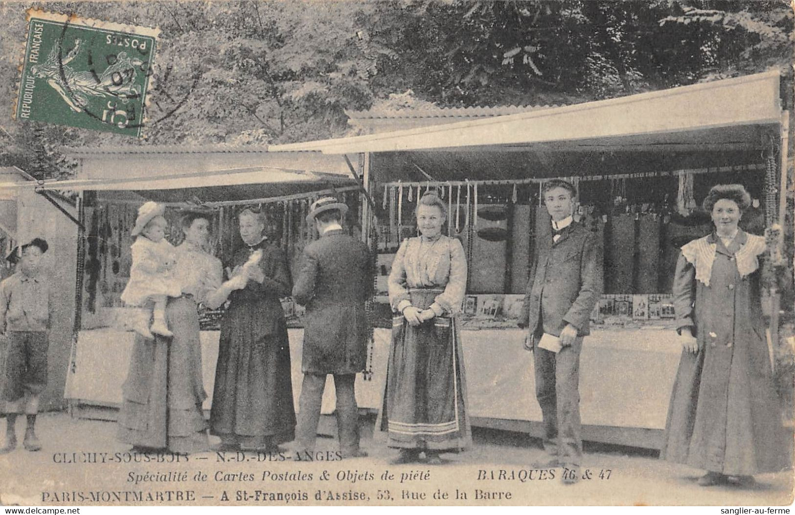 CPA 93 CLICHY SOUS BOIS / SPECIALITE DE CARTES POSTALES ET OBJETS DE PIETE / BARAQUES - Clichy Sous Bois