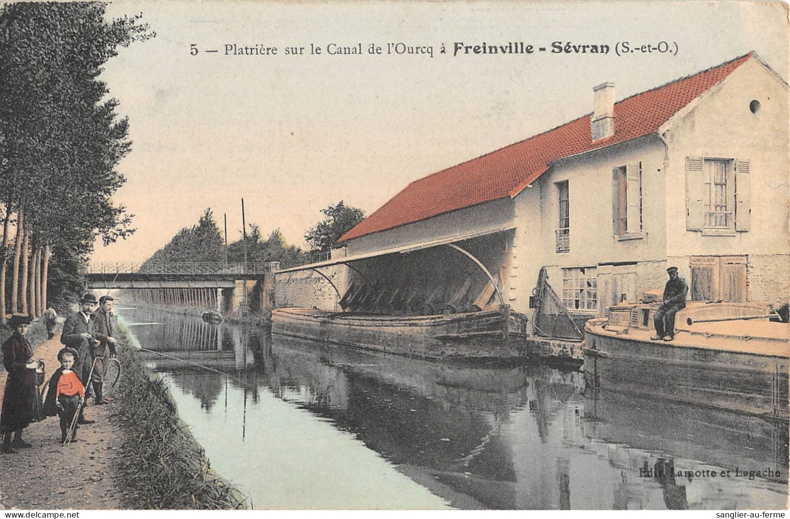 CPA 93 PLATRIERE SUR LE CANAL DE L'OURCQ / FREINVILLE SEVRAN - Other & Unclassified