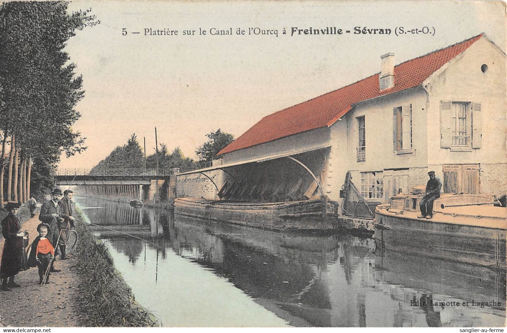 CPA 93 PLATRIERE SUR LE CANAL DE L'OURCQ / FREINVILLE SEVRAN - Andere & Zonder Classificatie