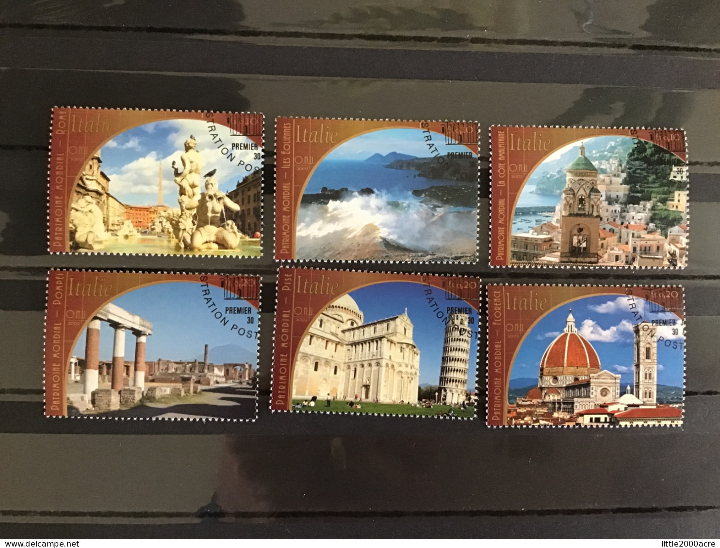 United Nations 2002 Italy Booklet Stamps Used/CTO Mi 450-5 - Gebraucht