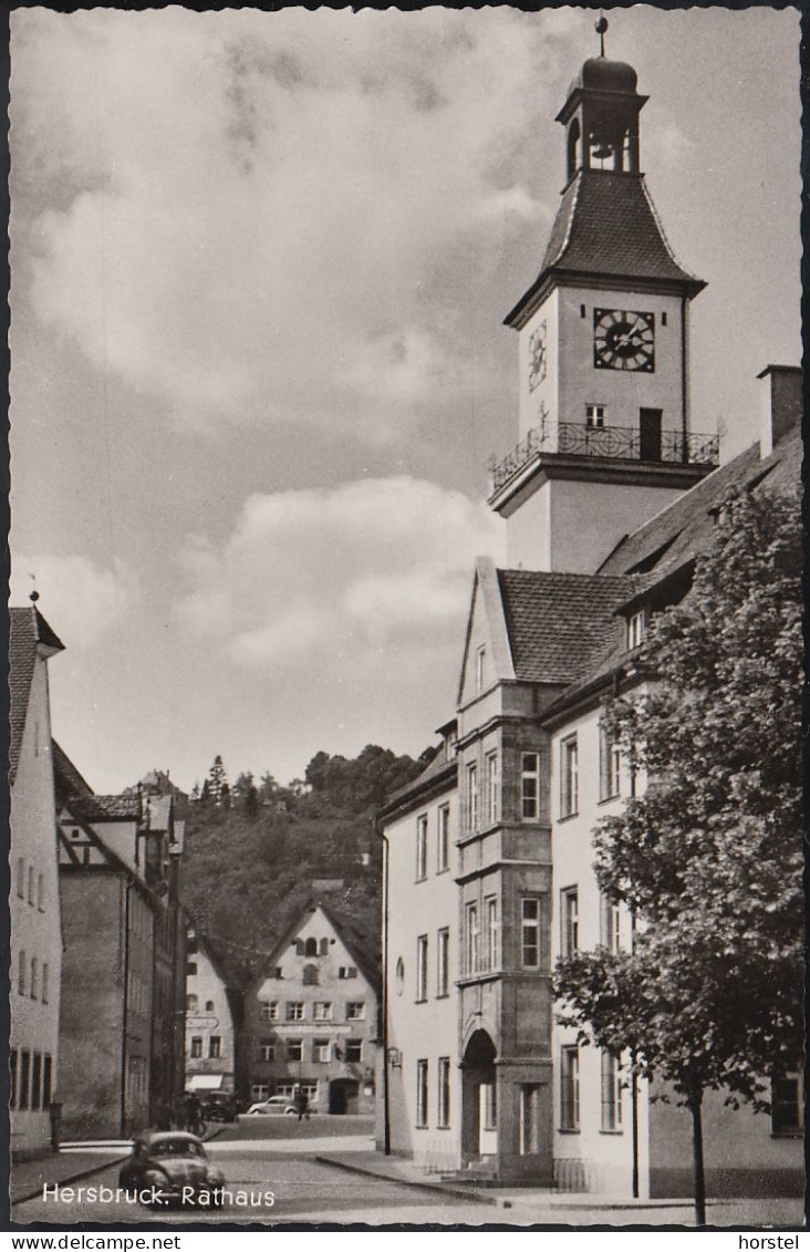 D-91217 Hersbruck - Rathaus - Straßenansicht - Cars - VW Käfer - Hersbruck