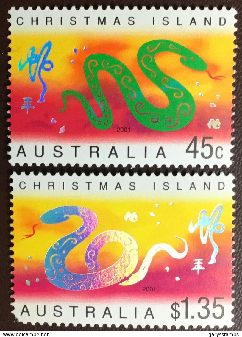 Christmas Island 2001 Year Of The Snake MNH - Christmas Island