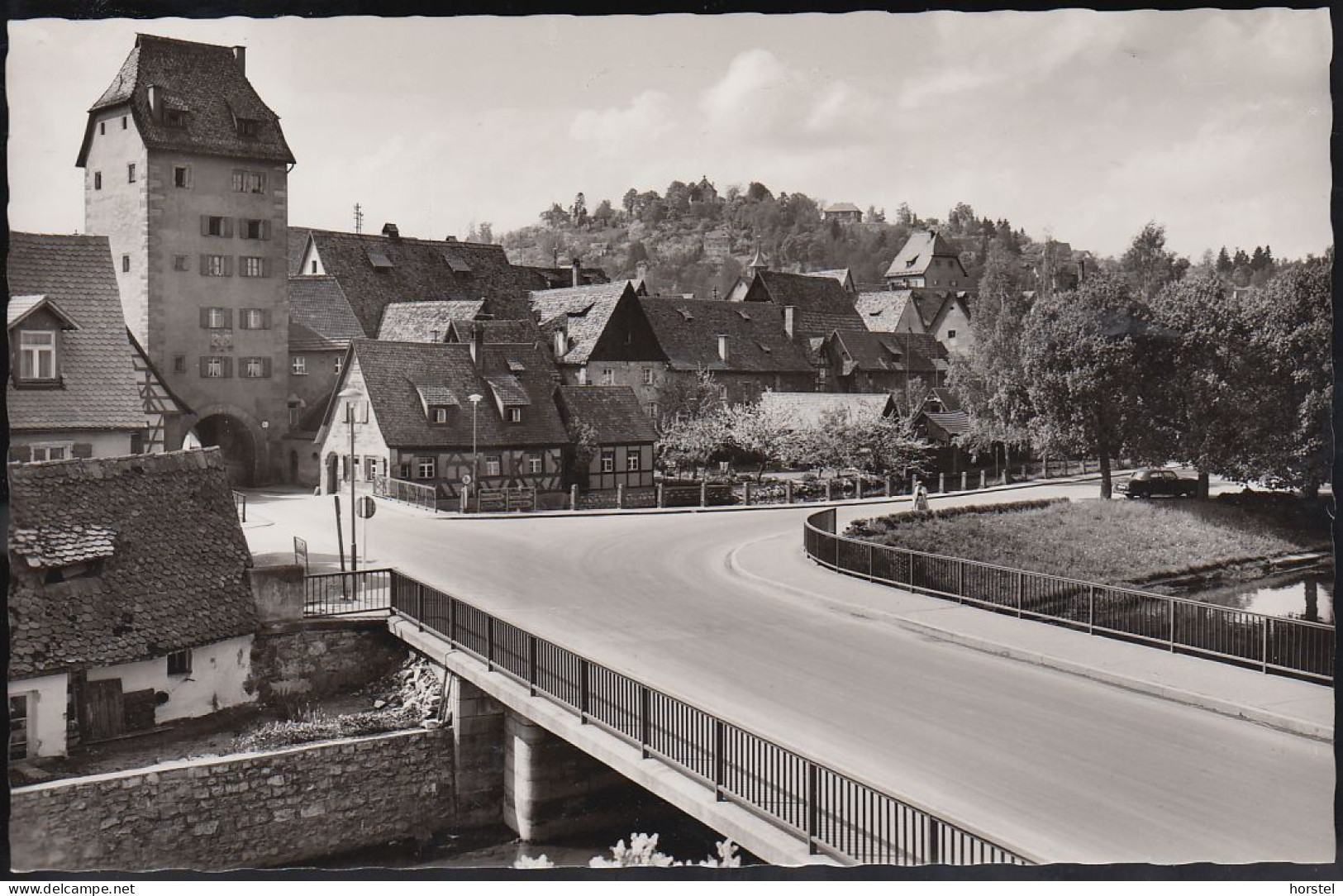 D-91217 Hersbruck - Partie Am Wassertor - Brücke - Car - Mercedes Ponton - Hersbruck