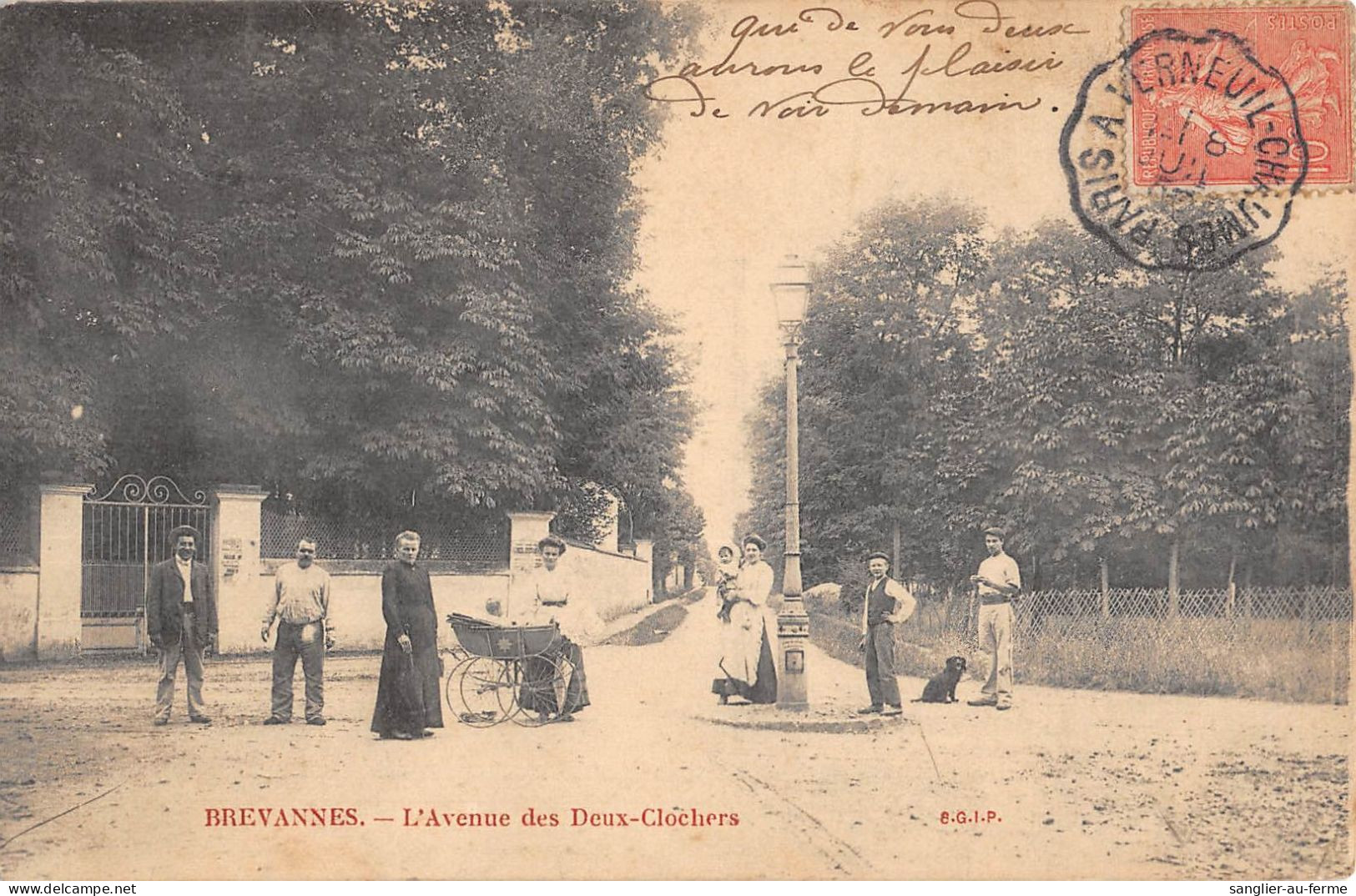 CPA 94 BREVANNES / AVENUE DES DEUX CLOCHERS - Limeil Brevannes