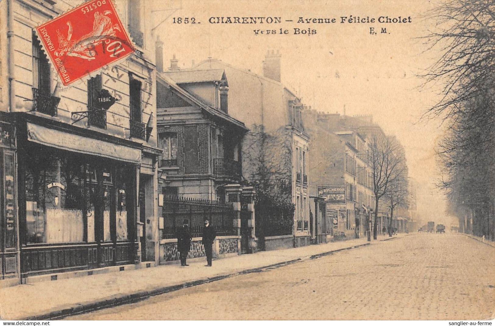 CPA 94 CHARENTON / AVENUE FELICIE CHOLET / VERS LE BOIS / Cliché Rare - Charenton Le Pont