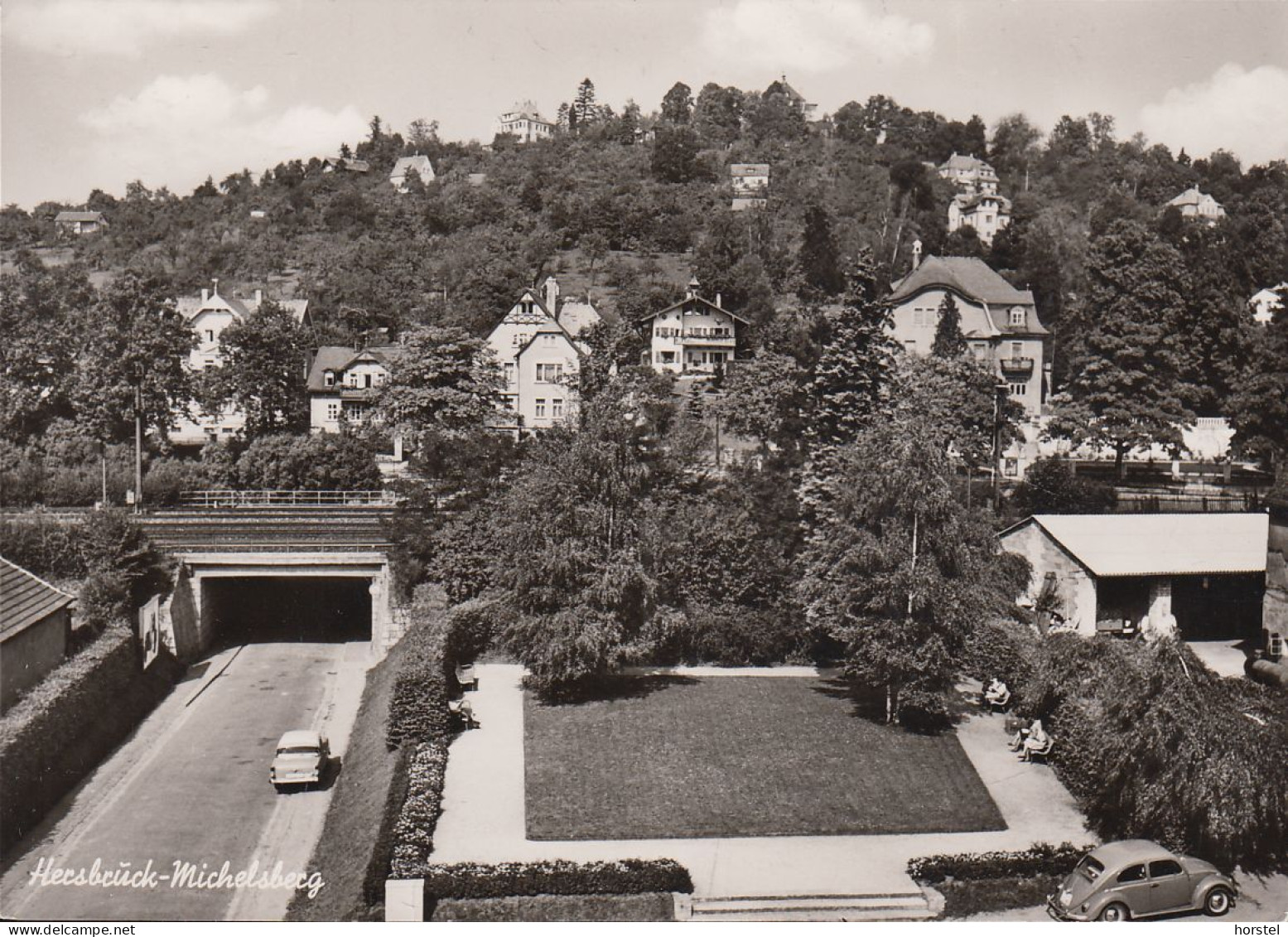 D-91217 Hersbruck - Bahnunterführung - Railway - Cars - VW Käfer - Opel Rekord P1 - Hersbruck