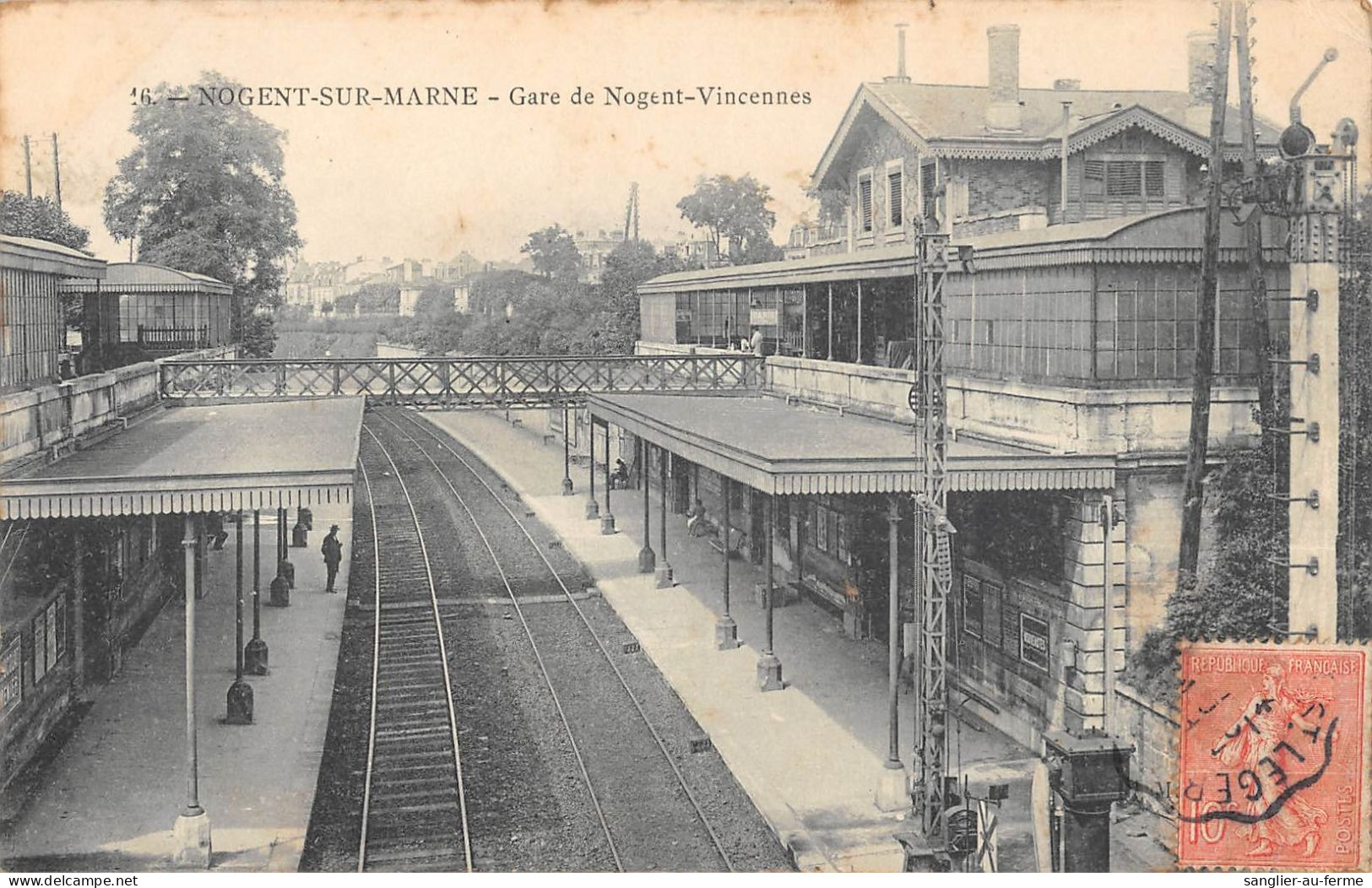 CPA 94 NOGENT SUR MARNE / GARE DE NOGENT VINCENNES - Nogent Sur Marne