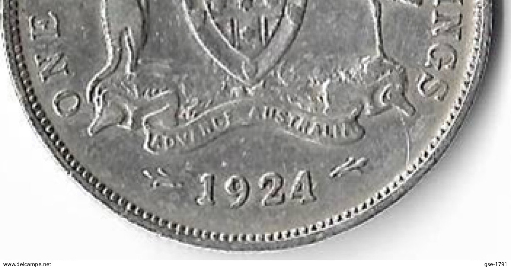 AUSTRALIE GEOGES V 1 FLORIN Argent 1924 TB - Ohne Zuordnung