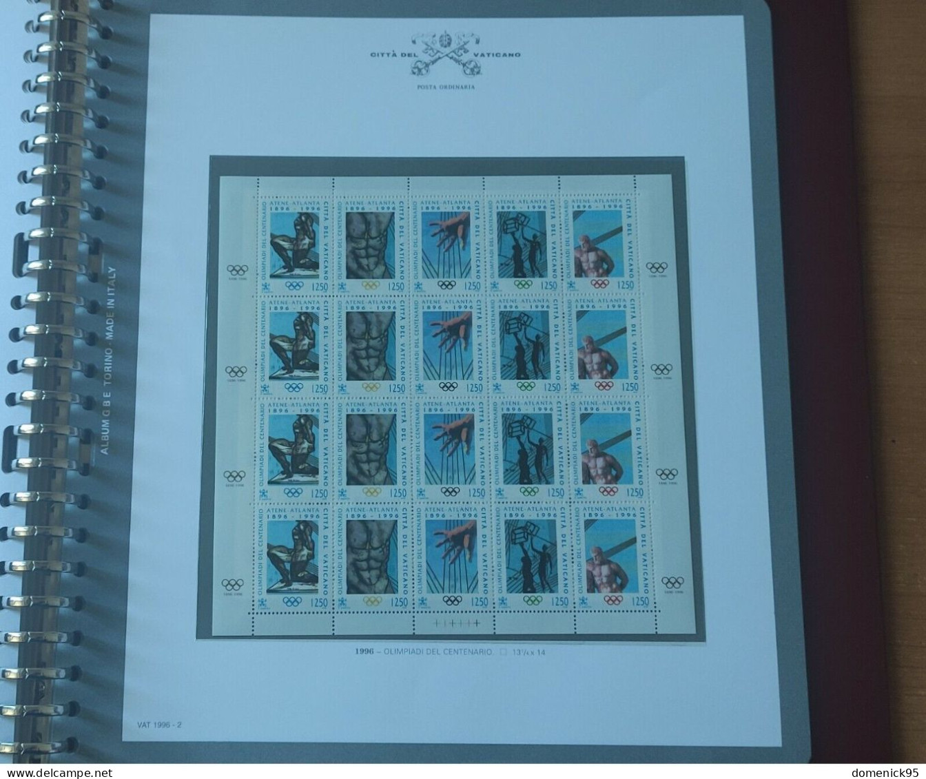 1996. VATICANO - GIOVANNI PAOLO II - Annata Completa MNH - Annate Complete