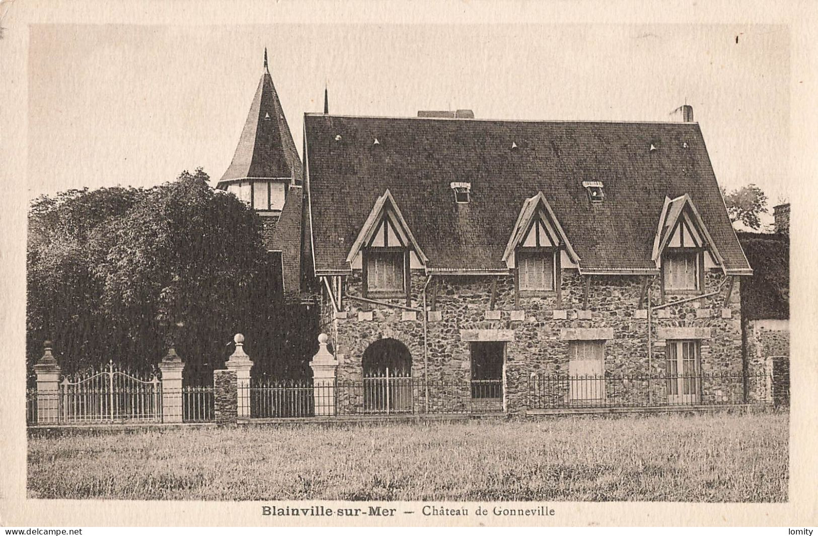 50 Blainville Sur Mer Chateau De Gonneville CPA - Blainville Sur Mer