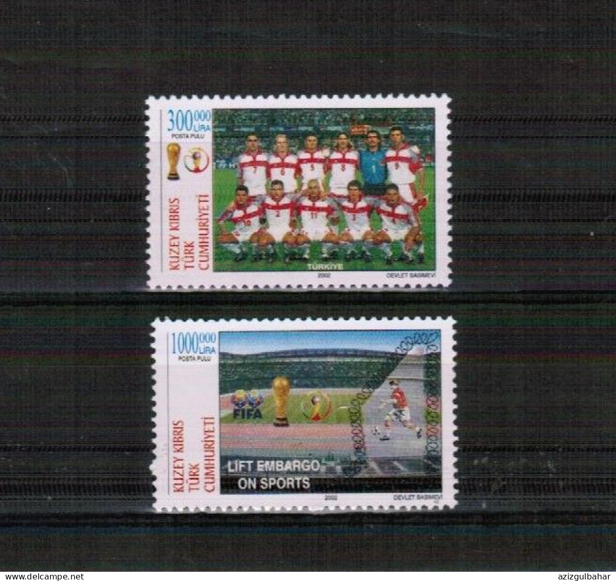 2002 - FOOTBALL - FIFA - TURKISH CYPRIOT STAMPS - UMM STAMPS - 2002 – Corée Du Sud / Japon