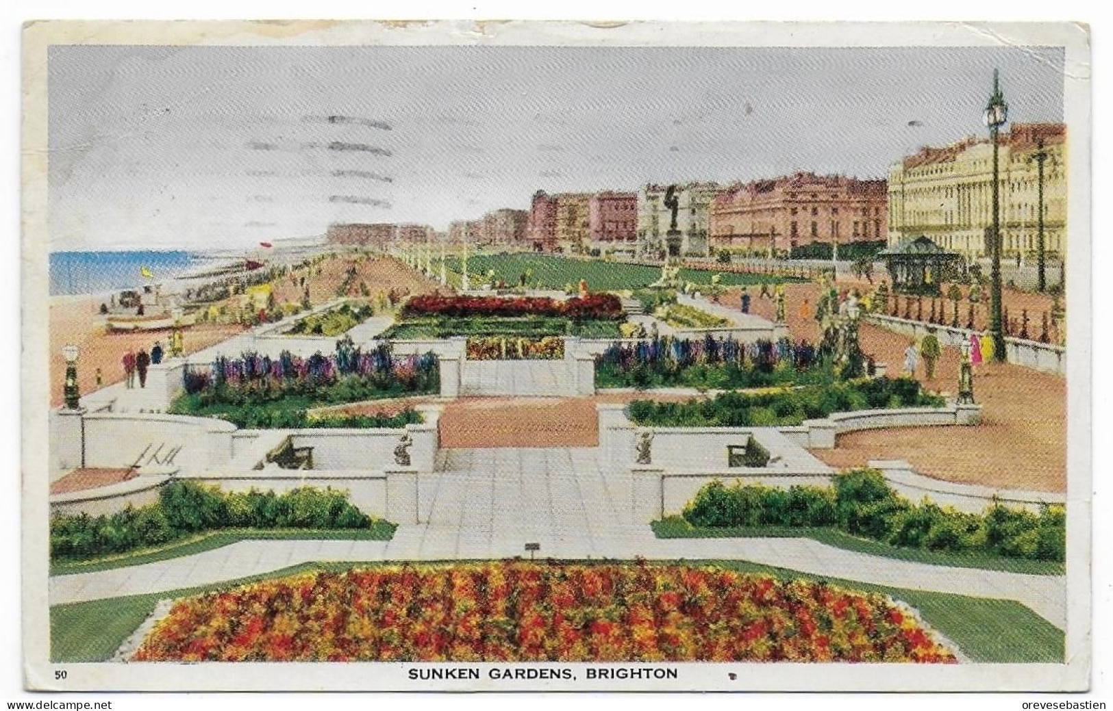 CPSM - BRIGHTON - SUNKEN GARDENS - 50 - 1952 - Brighton