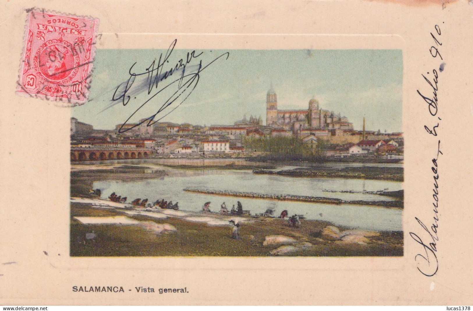 SALAMANCA / VISTA GENERAL / GAUFFREE COLORISEE / LAVANDIERES - Salamanca