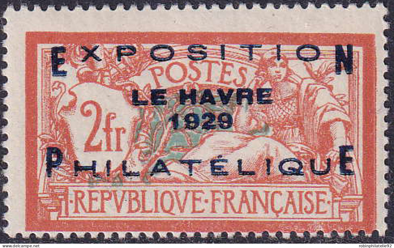  N°257A Exposition Philatélique Le Havre Qualité** - 1927-31 Caisse D'Amortissement