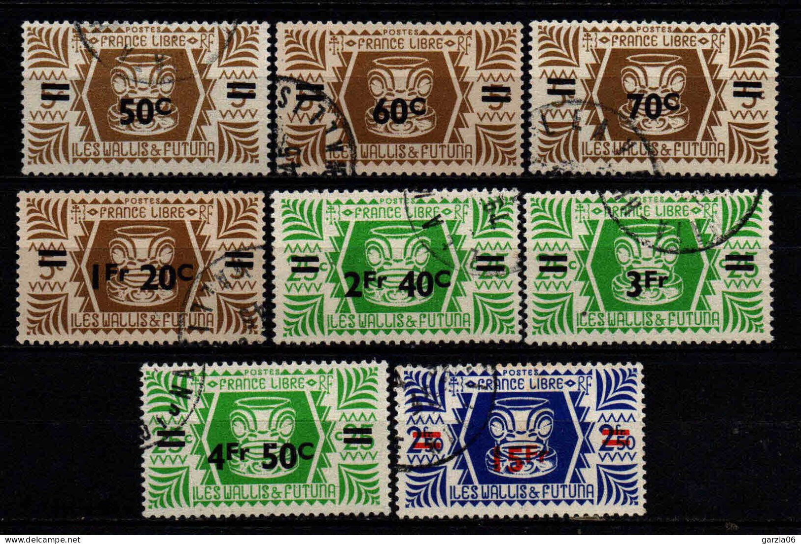 Wallis Et Futuna  - 1945 - Série De Londres Surch - N° 148 à 155 - Oblit - Used - Gebruikt