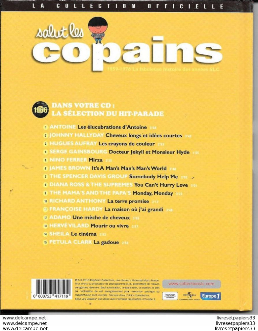 LIVRE + CD Collector Salut Les Copains 1966 Antoine - Verzameluitgaven