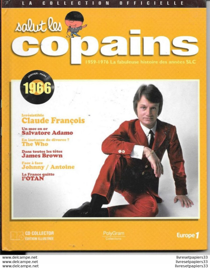 LIVRE + CD Collector Salut Les Copains 1966 Claude François - Collectors