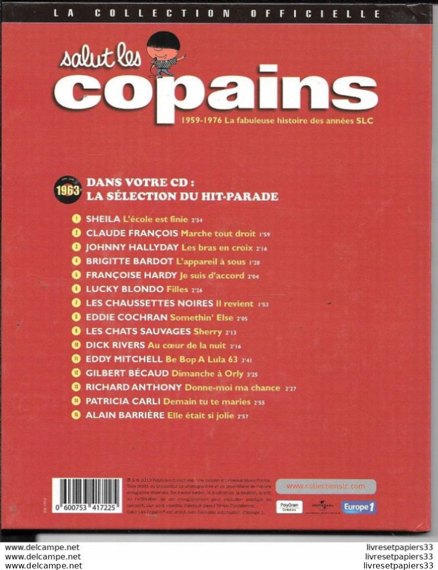 LIVRE + CD Collector Salut Les Copains 1963 SHEILA - Verzameluitgaven