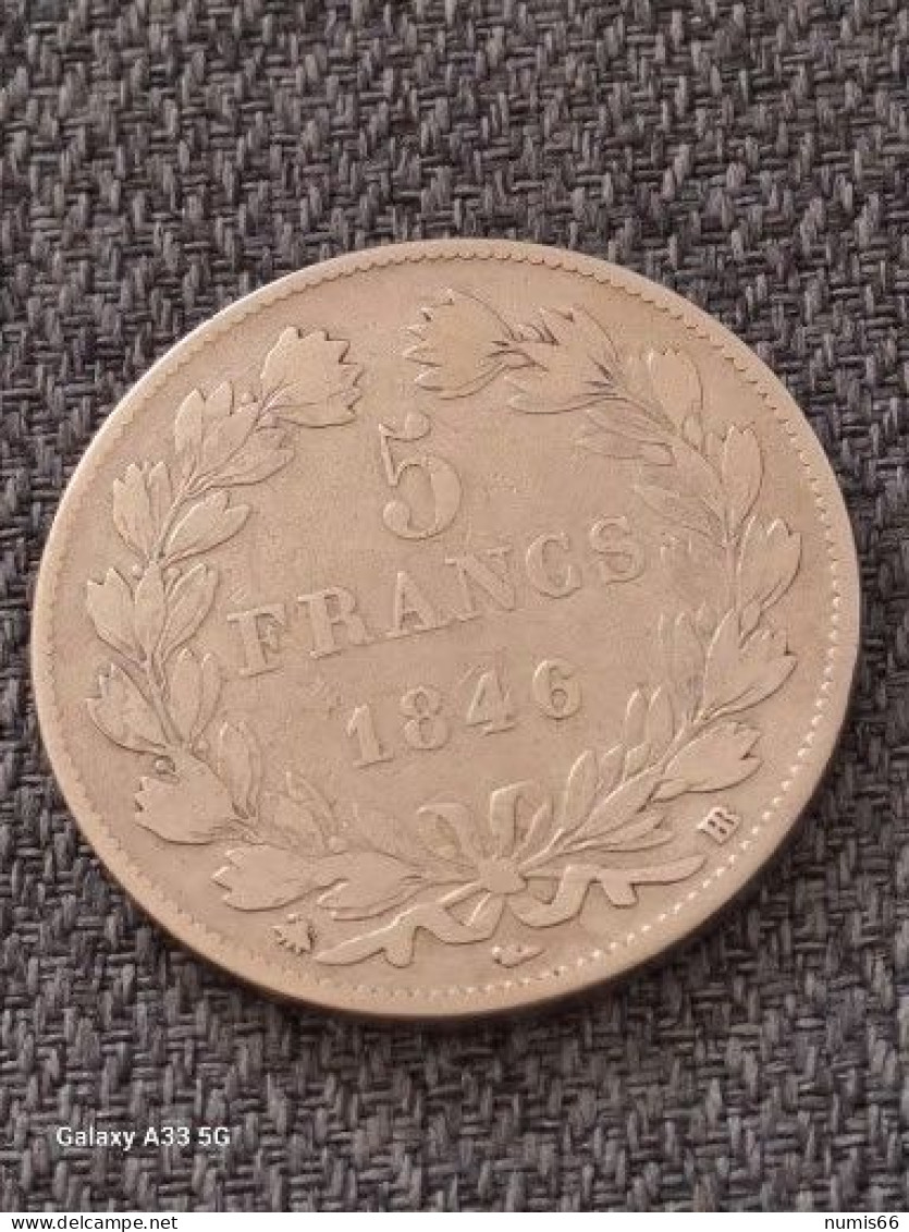 5 Fr Louis Philippe 1846 BB - 5 Francs