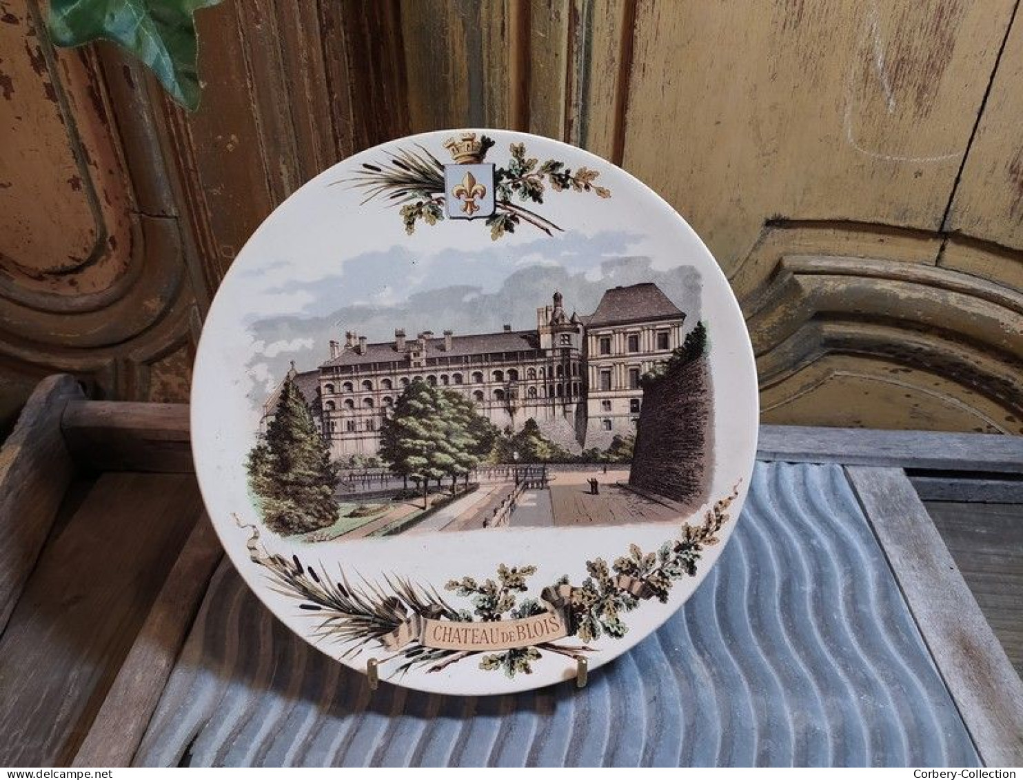 Ancienne Assiette Chateau De Blois Faïence Sarreguemines. - Sarreguemines (FRA)