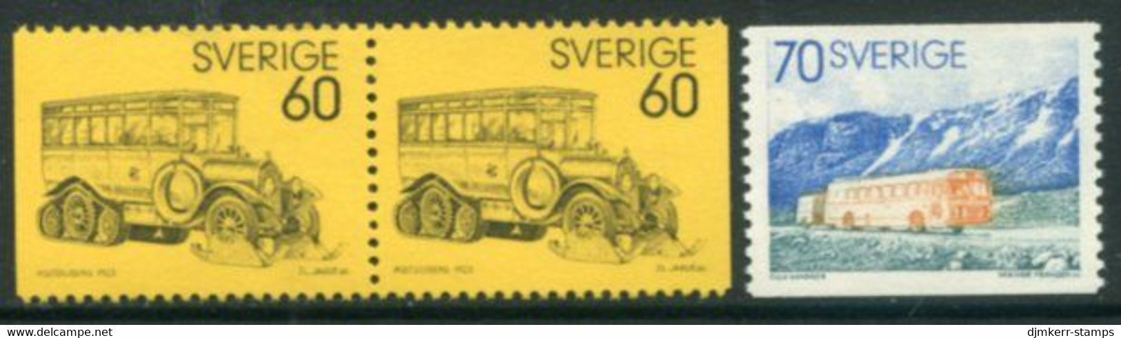 SWEDEN 1973 Postbuses MNH / *.  Michel 790-91 - Unused Stamps