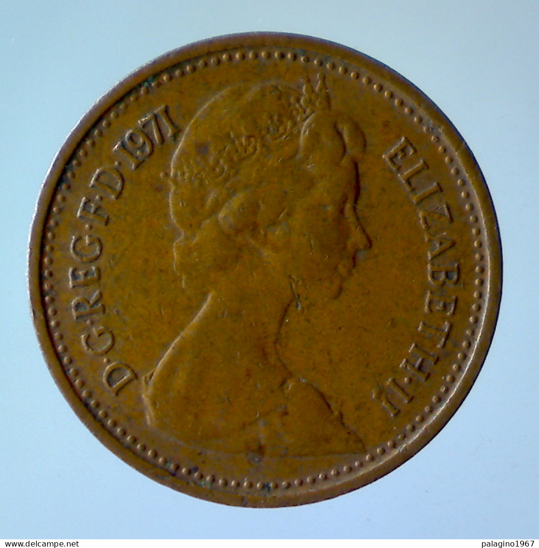 GRAN BRETAGNA 1/2 Penny 1971 QBB  - 1/2 Penny & 1/2 New Penny