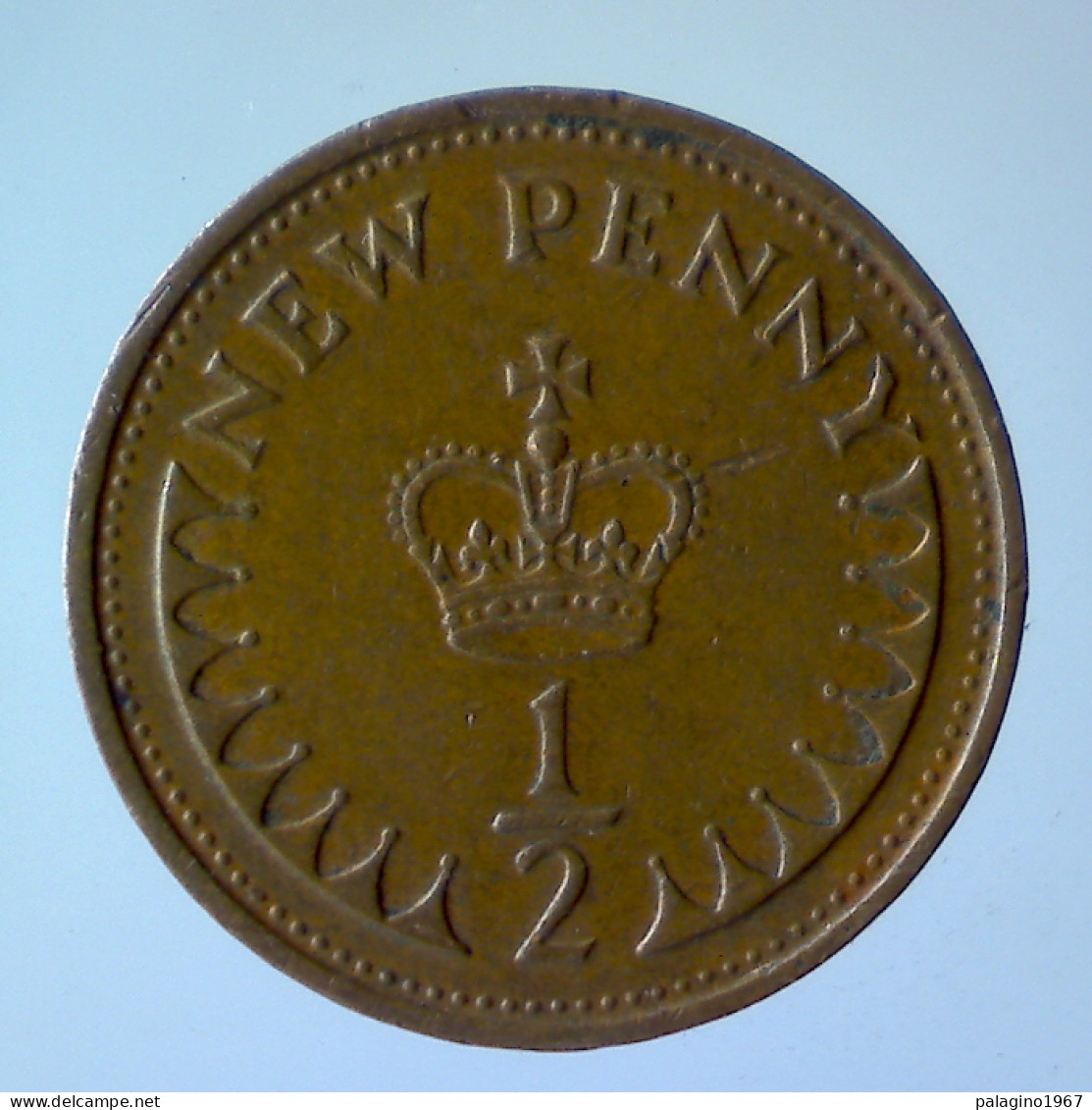 GRAN BRETAGNA 1/2 Penny 1971 QBB  - 1/2 Penny & 1/2 New Penny