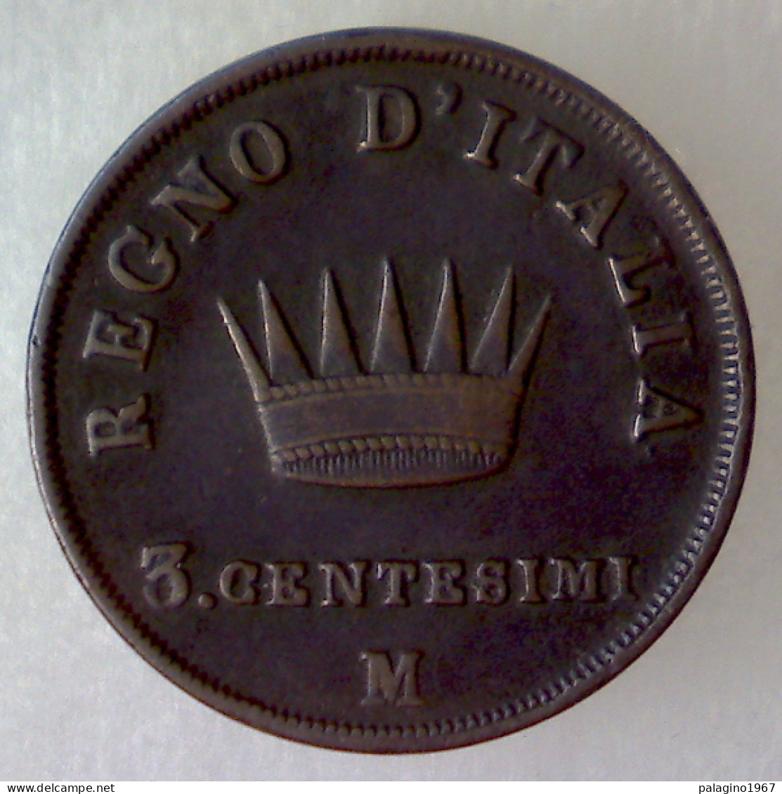 REGNO D'ITALIA 3 Centesimi 2° Tipo 1811 M BB+ - Napoléonniennes