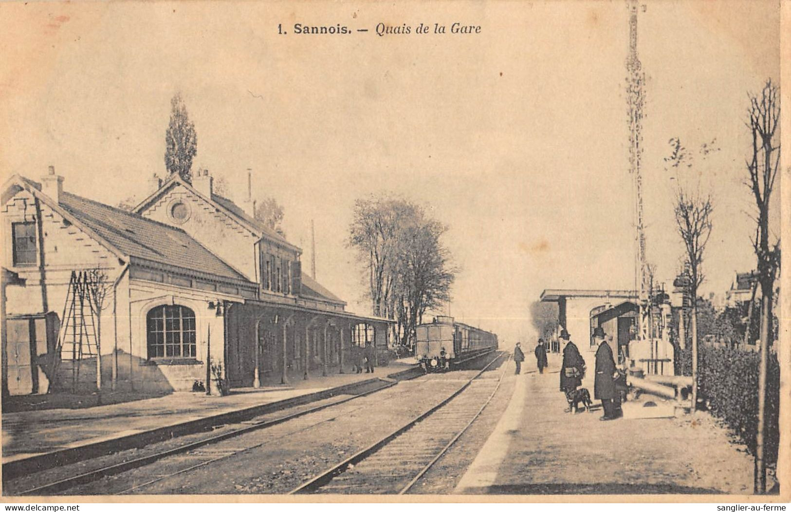 CPA 95 SANNOIS / QUAIS DE LA GARE / TRAIN - Sannois