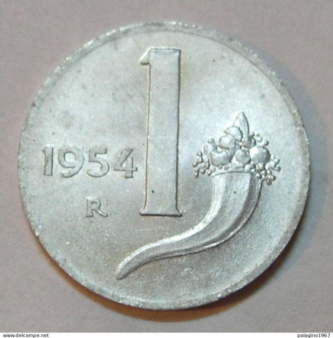 REPUBBLICA ITALIANA 1 Lira Cornucopia 1954 SPL  - 1 Lira