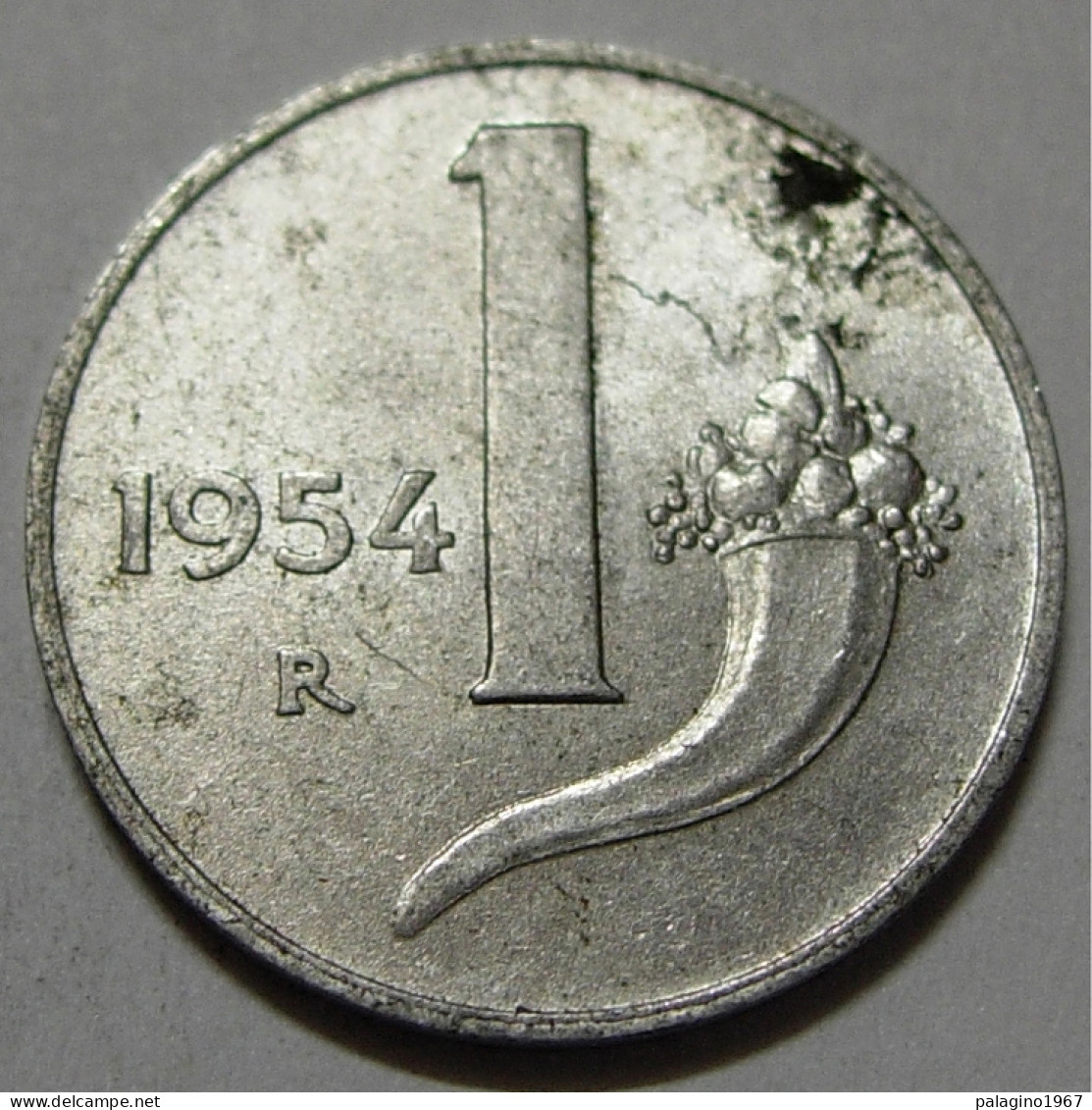 REPUBBLICA ITALIANA 1 Lira Cornucopia 1954 BB+  - 1 Lira