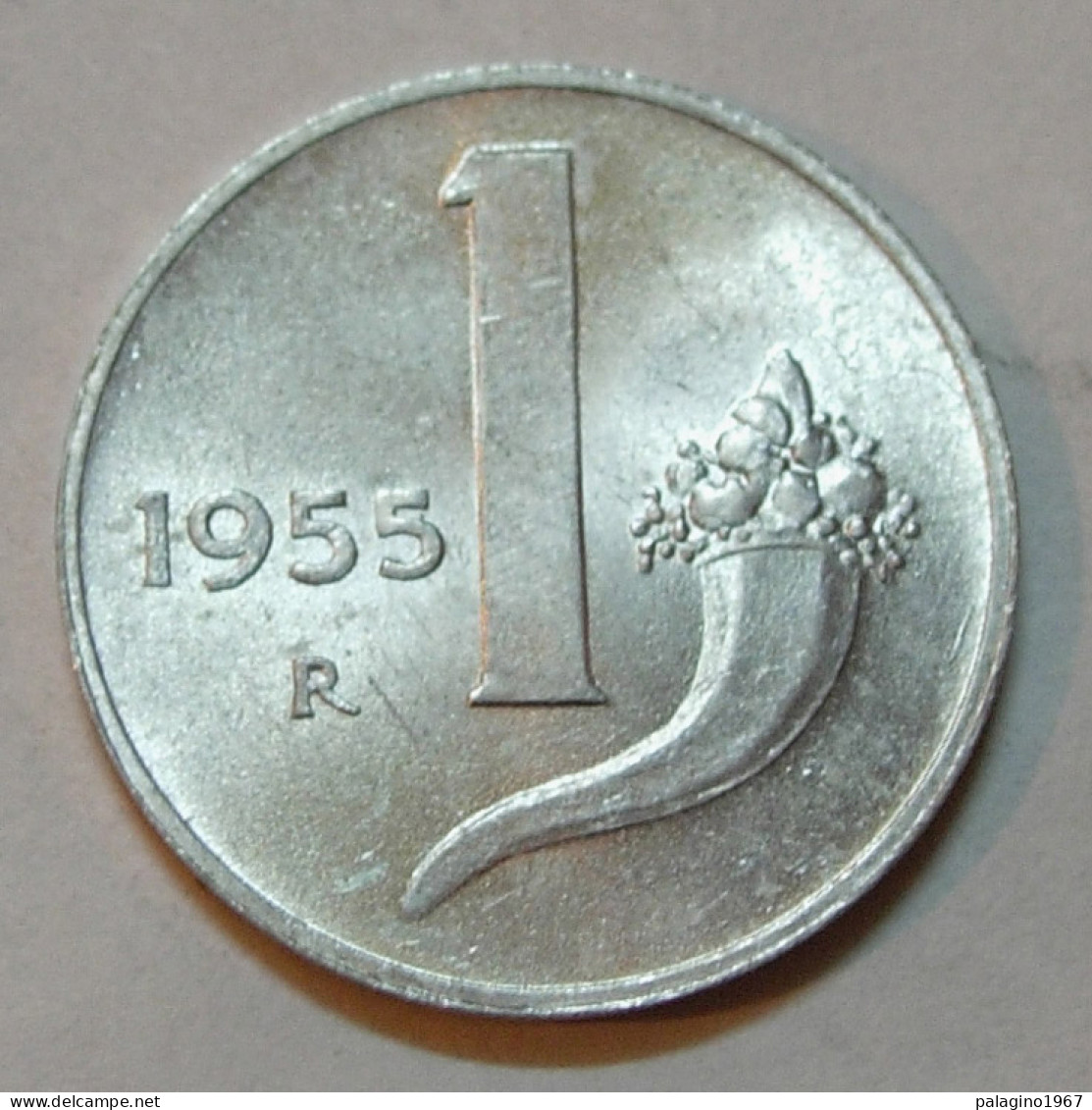 REPUBBLICA ITALIANA 1 Lira Cornucopia 1955 QFDC  - 1 Lire