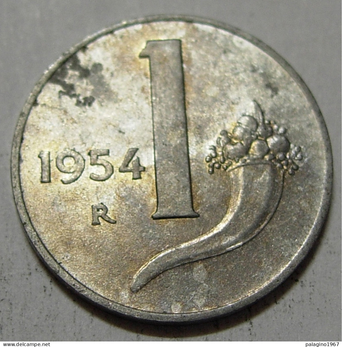 REPUBBLICA ITALIANA 1 Lira Cornucopia 1954 BB  - 1 Lire