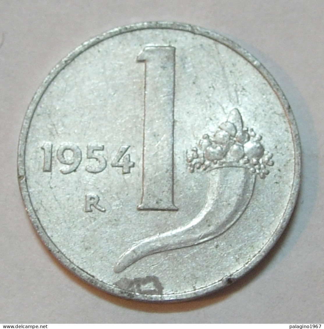 REPUBBLICA ITALIANA 1 Lira Cornucopia 1954 BB  - 1 Lire