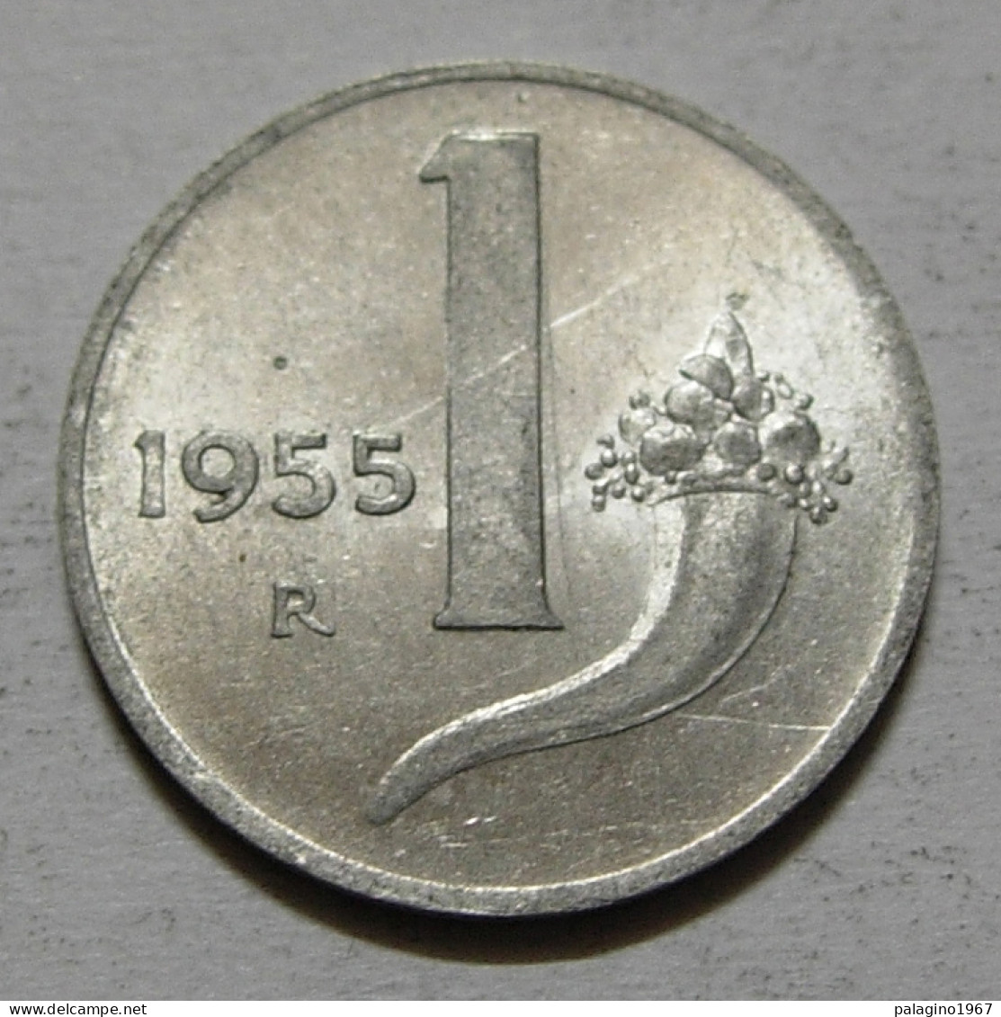 REPUBBLICA ITALIANA 1 Lira Cornucopia 1955 BB  - 1 Lire