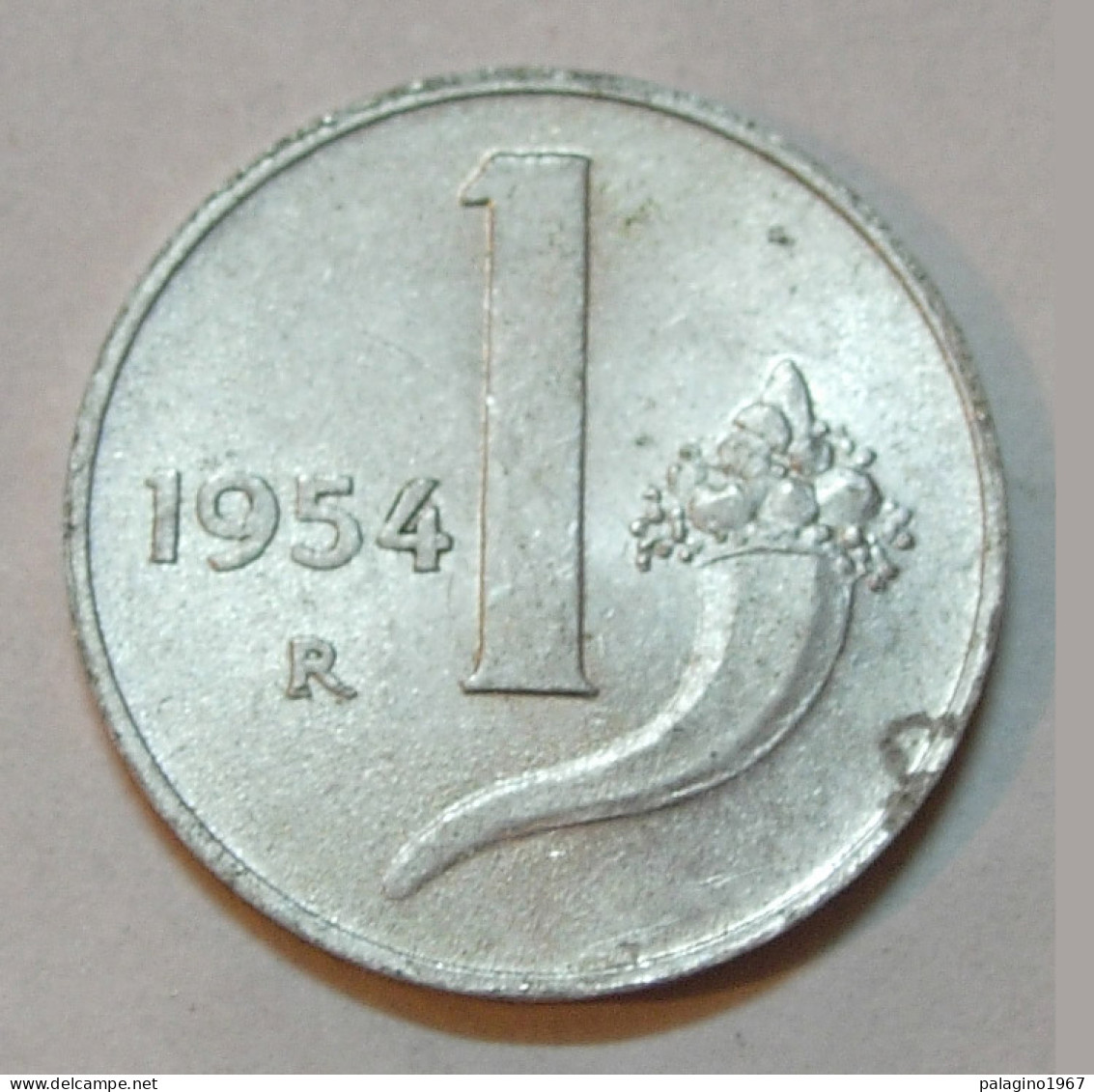 REPUBBLICA ITALIANA 1 Lira Cornucopia 1954 BB  - 1 Lire