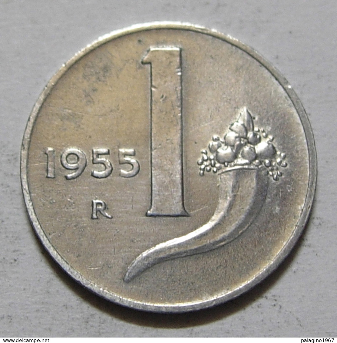 REPUBBLICA ITALIANA 1 Lira Cornucopia 1955 BB  - 1 Lire