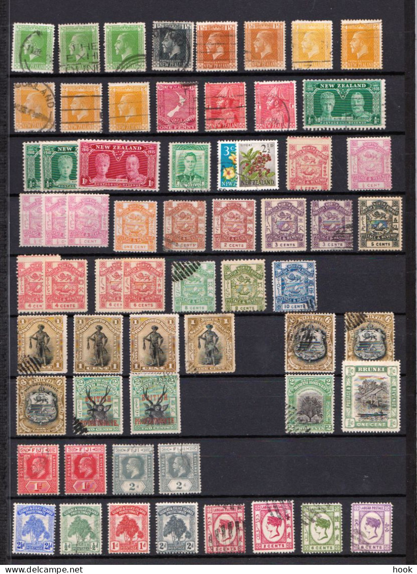 Lot Of Old Stamps From New Zealand & Indonesia Area. - Autres - Océanie