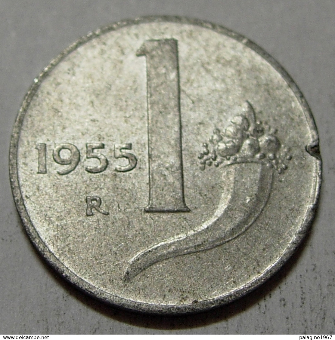 REPUBBLICA ITALIANA 1 Lira Cornucopia 1955 QBB  - 1 Lire