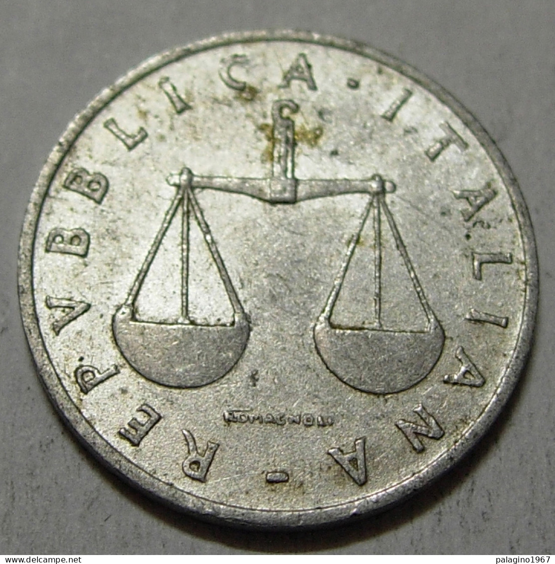 REPUBBLICA ITALIANA 1 Lira Cornucopia 1955 QBB  - 1 Lira