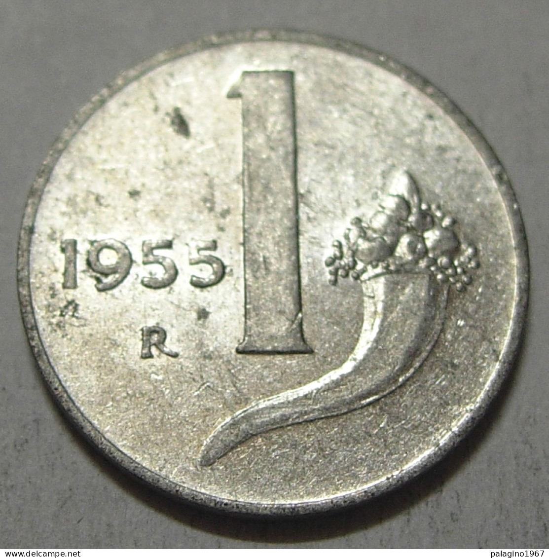 REPUBBLICA ITALIANA 1 Lira Cornucopia 1955 MB QBB  - 1 Lire