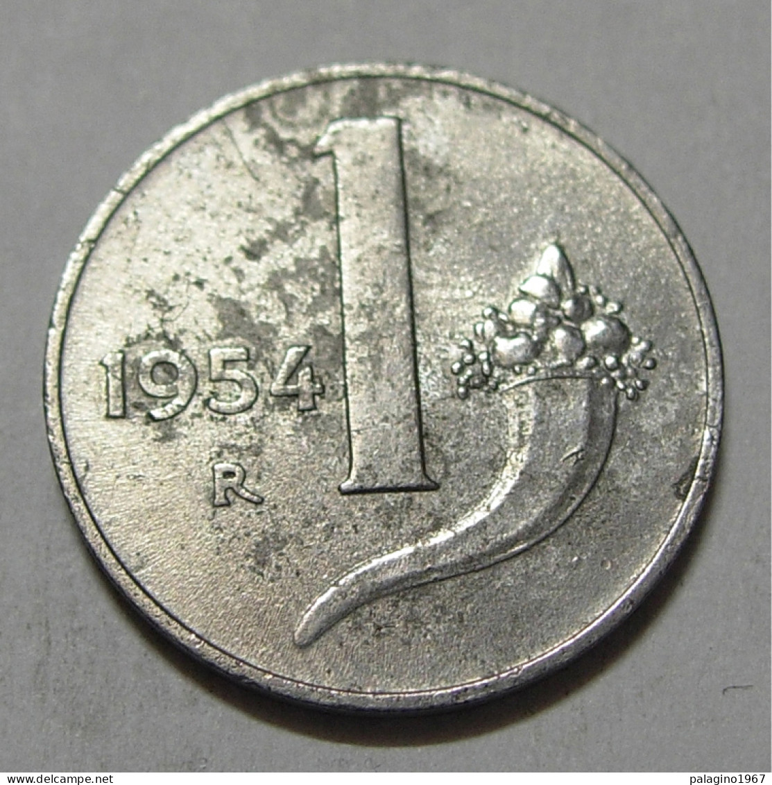 REPUBBLICA ITALIANA 1 Lira Cornucopia 1954 QBB  - 1 Lira