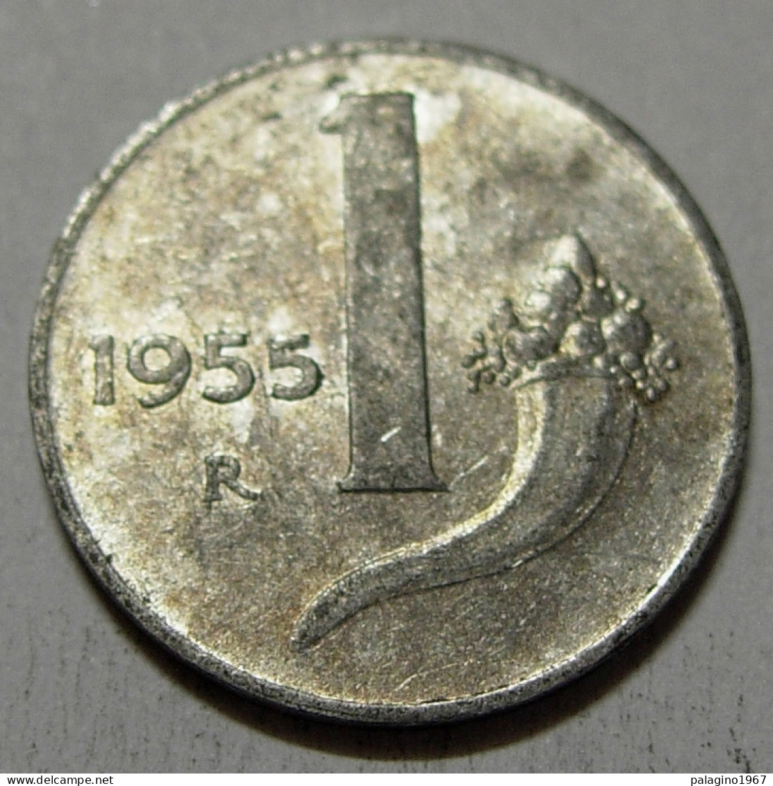 REPUBBLICA ITALIANA 1 Lira Cornucopia 1955 MB QBB  - 1 Lire