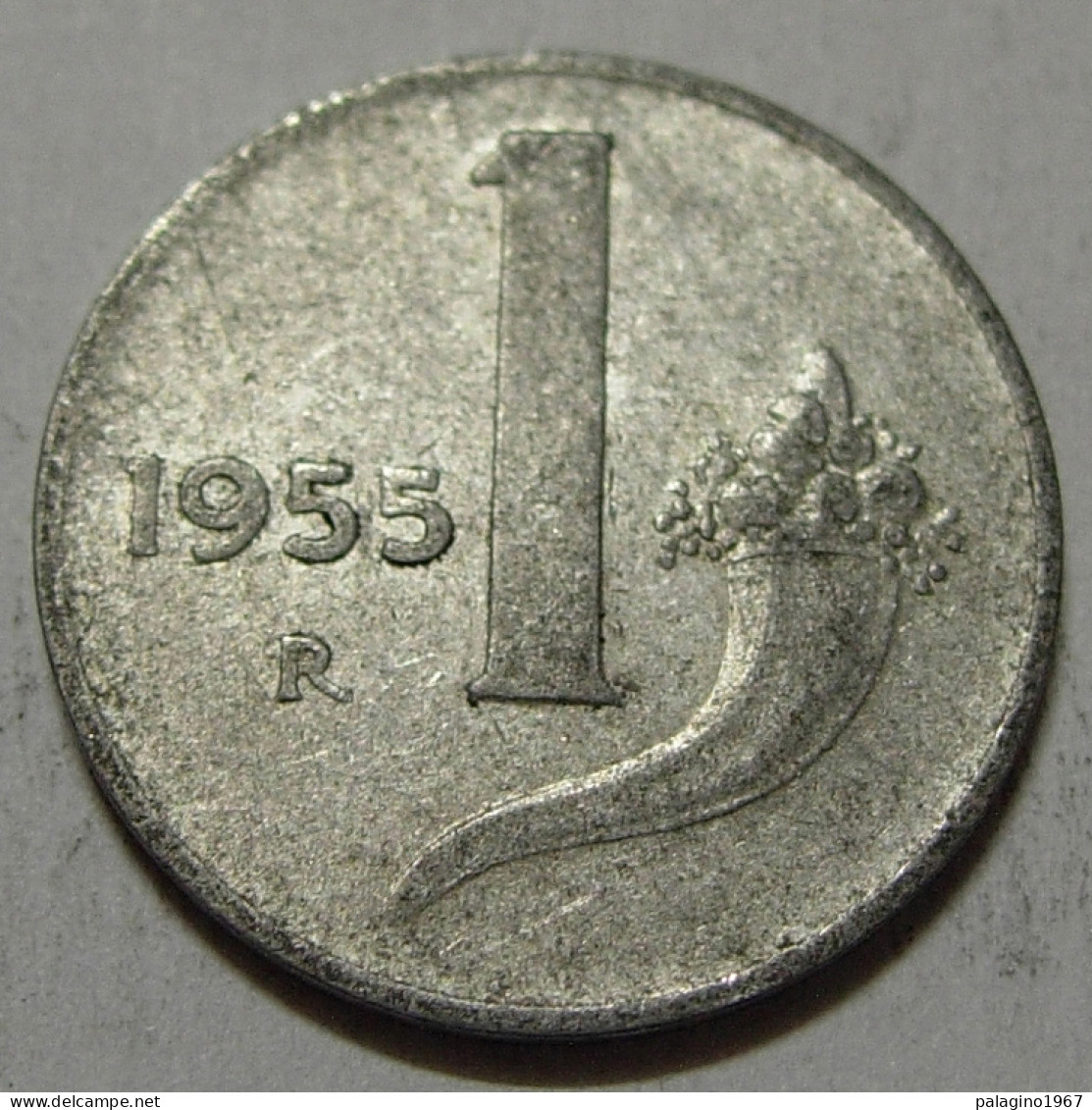 REPUBBLICA ITALIANA 1 Lira Cornucopia 1955 MB QBB  - 1 Lira